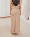 BASERANGE Linen Skirt Portugal BAS-SKDY-LI-SU25-STILL BROWN